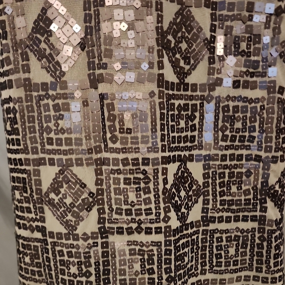 Max Studio Silver Sequin Sheath Mini Dress - Picture 3 of 7